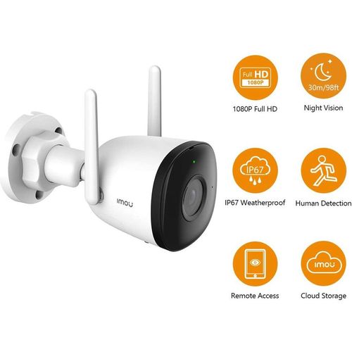 Caméra Wi-Fi Imou Bullet 2C 2MP Full HD Extérieure IR 30 m, Étanche IP67 (IPC-F22P) - 2