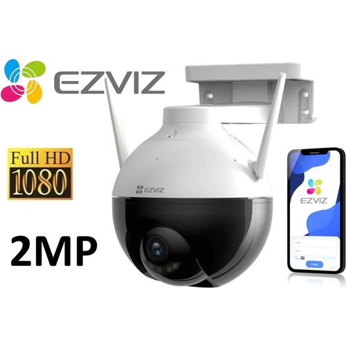 كاميرا واي فاي EZVIZ C8C بدقة 2MP Full HD خارجية دوارة 360° ملونة مقاومة للماء IP65