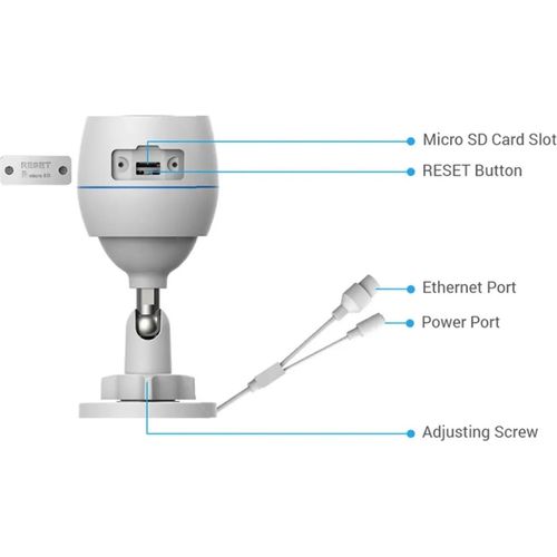 كاميرا واي فاي EZVIZ H3C بدقة 2MP Full HD نوع Bullet خارجية بأشعة 30 م IP67 - 6