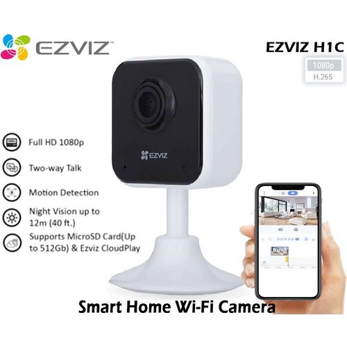 كاميرا واي فاي EZVIZ H1C بدقة 2MP Full HD داخلية مع صوت ثنائي الاتجاه (CS-H1c) - 2
