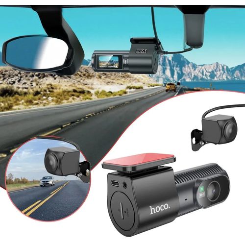 كاميرا سيارة HOCO DV8 مزدوجة أمامية وخلفية 2K مع Wi-Fi و G-Sensor - 4