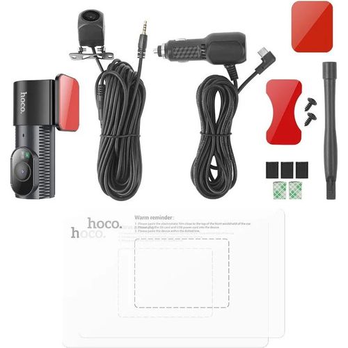 كاميرا سيارة HOCO DV8 مزدوجة أمامية وخلفية 2K مع Wi-Fi و G-Sensor - 6