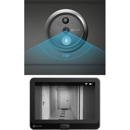 Judas Vidéo Connecté EZVIZ HP4 Wi-Fi avec Écran 4,3 pouces et Sonnette - 4