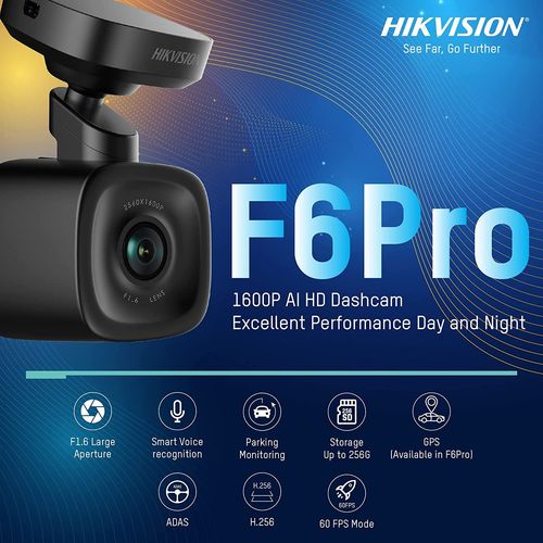 كاميرا سيارة Hikvision F6 Pro بدقة 1600p مع GPS و Wi-Fi و ADAS (AE-DC5013-F6Pro) - 4