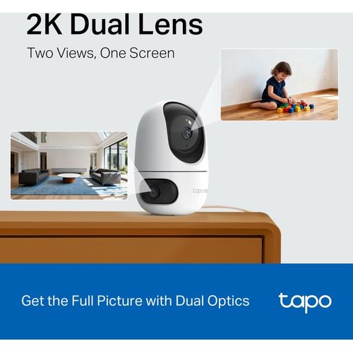 Caméra Wi-Fi Tapo C245D Double Objectif 2K 3MP + 3MP Intérieure Motorisée 360° - 4