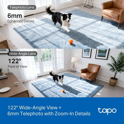 Caméra Wi-Fi Tapo C245D Double Objectif 2K 3MP + 3MP Intérieure Motorisée 360° - 5