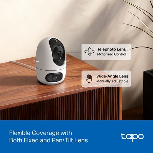 Caméra Wi-Fi Tapo C245D Double Objectif 2K 3MP + 3MP Intérieure Motorisée 360° - 6
