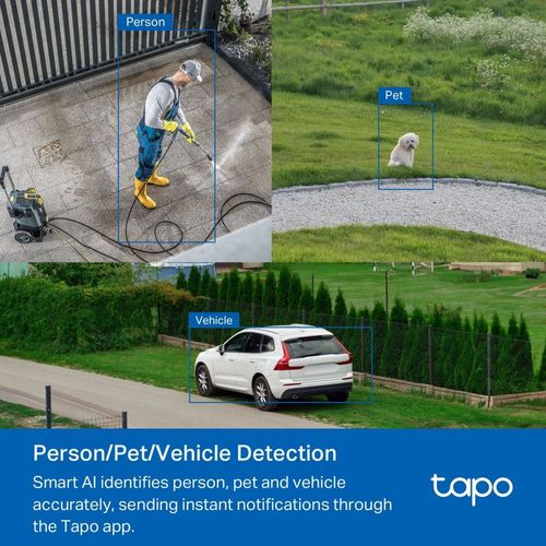 Tapo C530WS 3K (5MP) Caméra Surveillance WiFi extérieur 360° PTZ, Vision nocturne couleur Starlight - 4