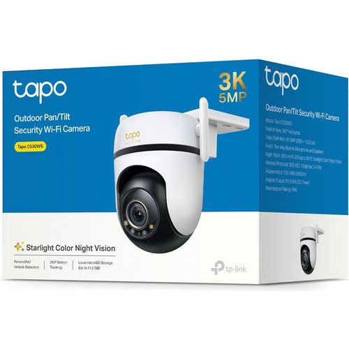 Tapo C530WS 3K (5MP) Caméra Surveillance WiFi extérieur 360° PTZ, Vision nocturne couleur Starlight - 6