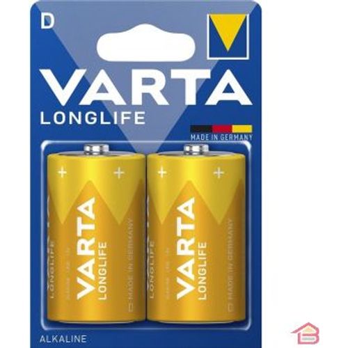 VARTA 2 باطار جاف قلوي LR20 - D // راديو لعبة سخان مياه، لونج لايف باور قلوي - 2