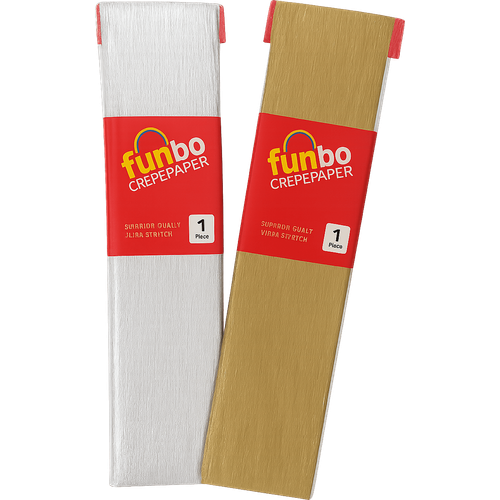 ورق كريبون FunBo أرجواني / ذهبي 200x50 ملم - 2