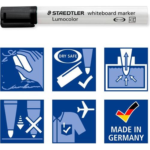 Marqueur Whiteboard Staedtler Lumocolor 351 Noir - 2