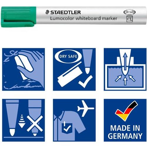 Marqueur Whiteboard Staedtler Lumocolor 351 Vert - 2