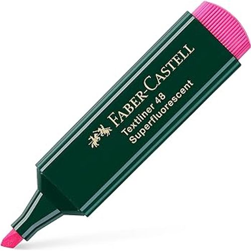 Surligneurs Faber-Castell fluorescents Textliner 48 ROSE Pack de 10 - 3
