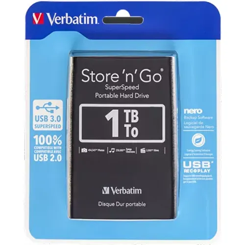 Verbatim Store ‘n’ Go 1To USB 3.0 - 3