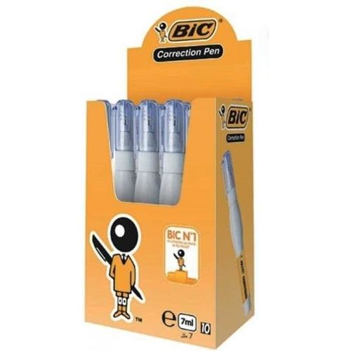Stylo Correcteur BIC Correction Pen 7ml pack de 10 pcs