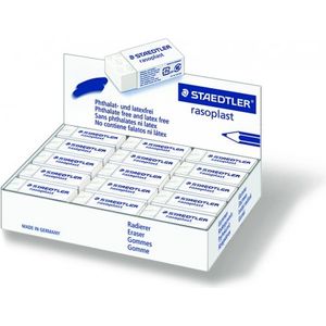 Gommes Blanche STAEDTLER rasoplast Pack de 20 pcs