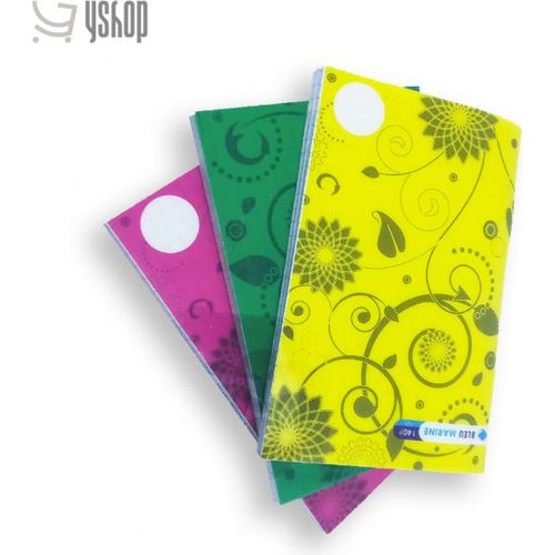 Carnet Bleu Marine polypro 140p piqué 9,5x14cm petits carreaux 70g 