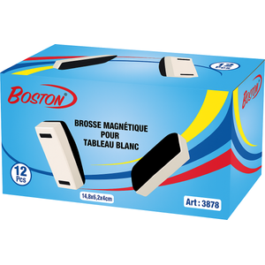 Brosse magnétique BOSTON pour tableau blanc pack de 12 pcs
