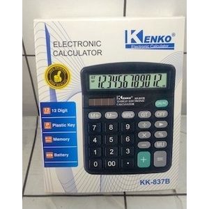 electronic calculator 12 DIGITOS KENKO KK 837B