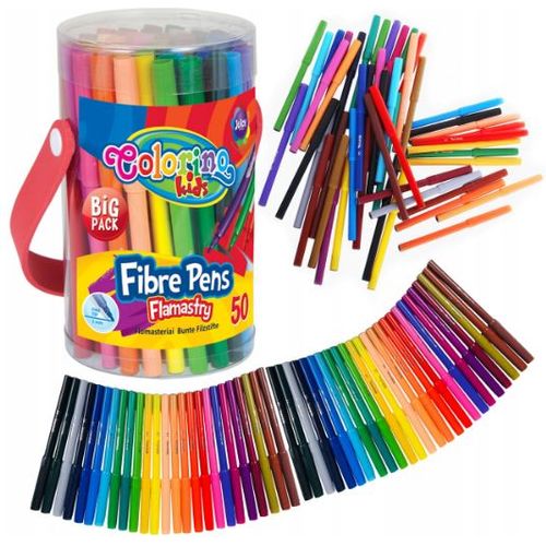 Feutre colorino kids Fibre Pens Flamastry pack de 50  - 2
