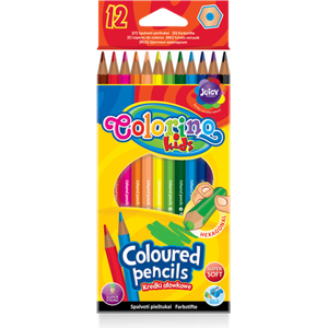أقلام تلوين كولورينو للأطفال - 12 لونًا طويلة