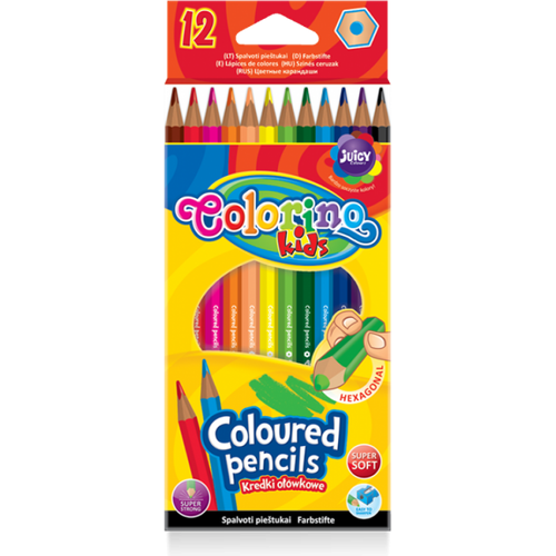 Crayons de couleurs Colorino kids -12 couleurs long