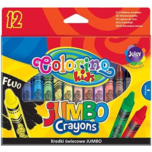 Crayons de couleurs en cire Colorino kids Jumbo 12 couleurs