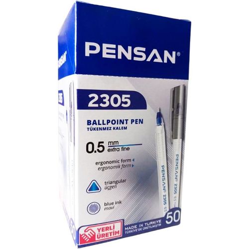 Stylo à Bille PENSAN 2305 0.5mm - Bleu - Pack 50 - 3