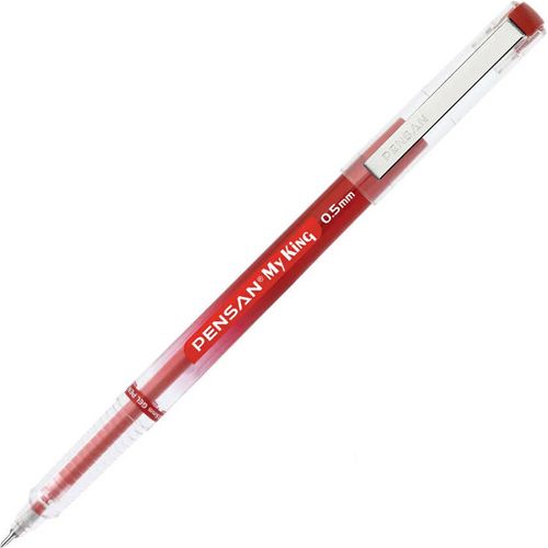 Ballpoint Pen PENSAN My King 0.5mm - Red - Pack of 10 - 3