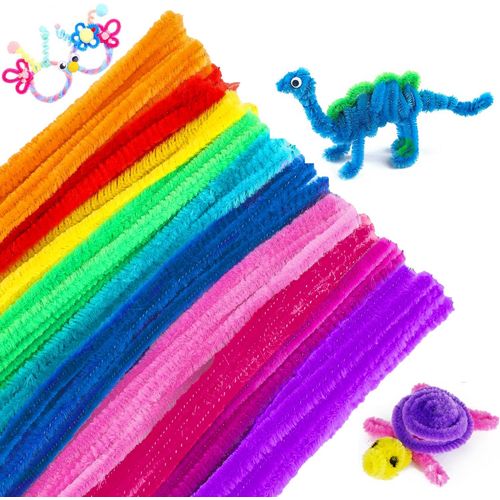 Fil Chenille Mash Malow 6mmx30cm pack de 100 pcs - 2