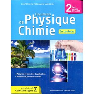Sigma Documents de Physique Chimie en couleurs 2 AC