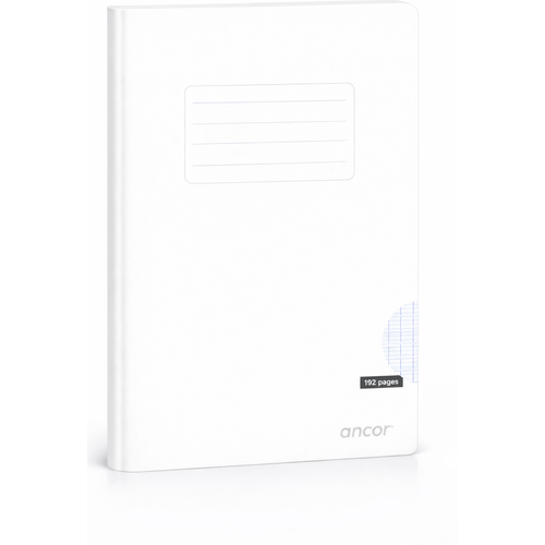 Cahier ancor A5 192p piqué 90g Grand Carreaux-Blanc