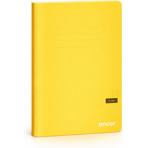 Cahier ANCOR polypro 24X32 96p piqué 90g Grand Carreaux-Jaune