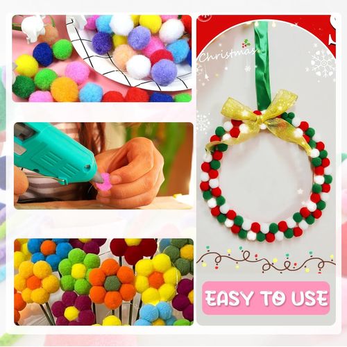 Pompons Mash Malow 15 mm 200 pcs  - 2