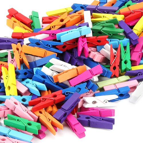 Pinces Naturels colorés Mash Malow 2.5 cm 45pcs - 3