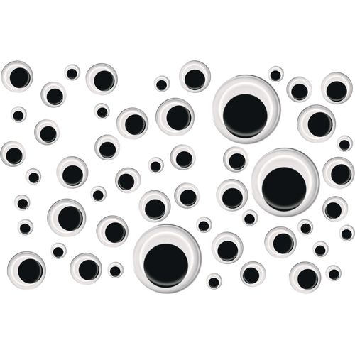 Yeux mobiles 4 dimensions Mash Malow 100 pcs 