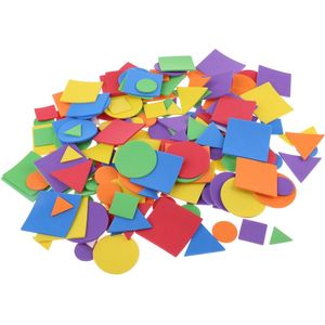 Formes géométriques colorées autocollantes 2.5cm x 0.2 cm 150 pcs Mash Malow 