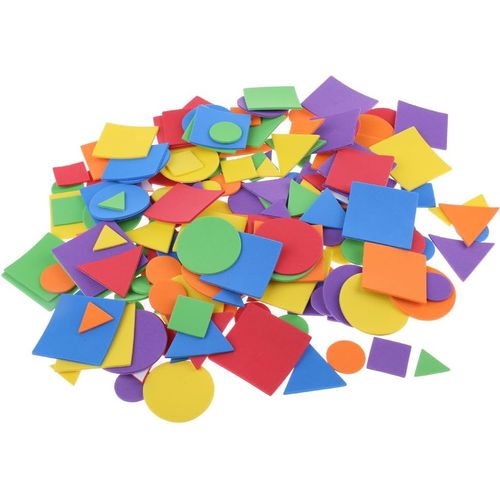 Formes géométriques colorées autocollantes 2.5cm x 0.2 cm 150 pcs Mash Malow 