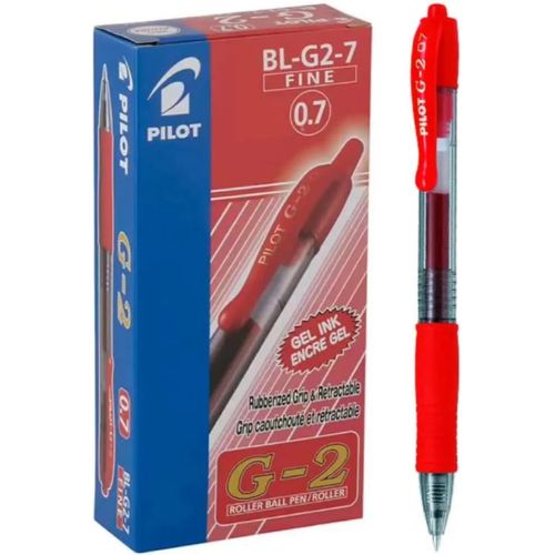 Stylo PILOT G2-7 GRIP Rouge Pack de 12pcs