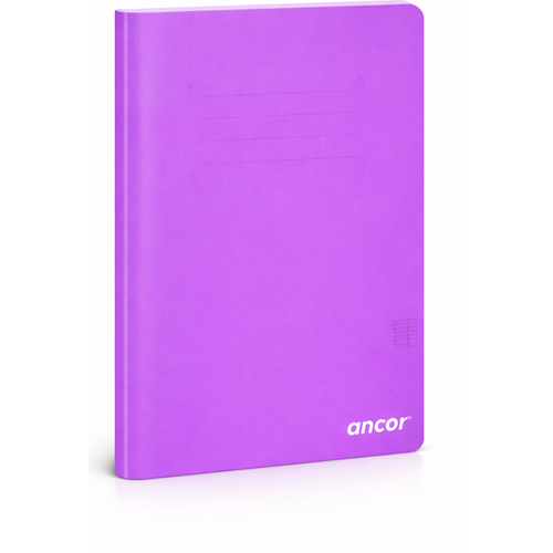 Cahier ancor 24x32 192p piqué 90g Grand Carreaux-Violet