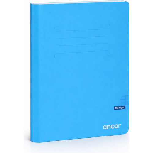 Cahier ancor 24x32 192p piqué 90g Grand Carreaux-Bleu