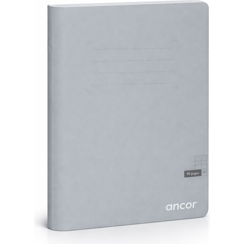 Cahier ancor 24X32 96p piqué 90g Grand Carreaux-Gris
