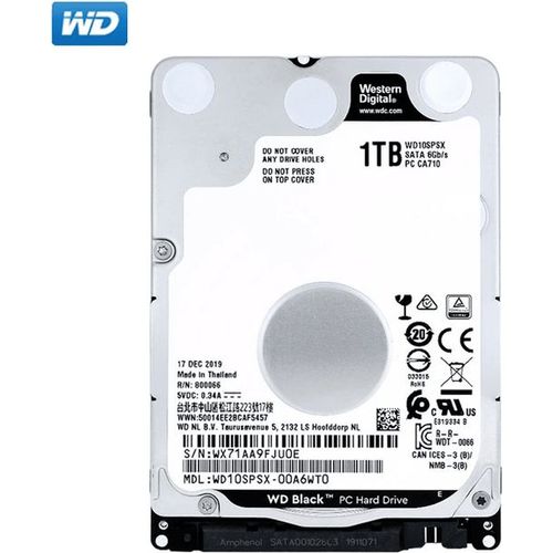 Disque Dur Interne 2.5" Western Digital 1To