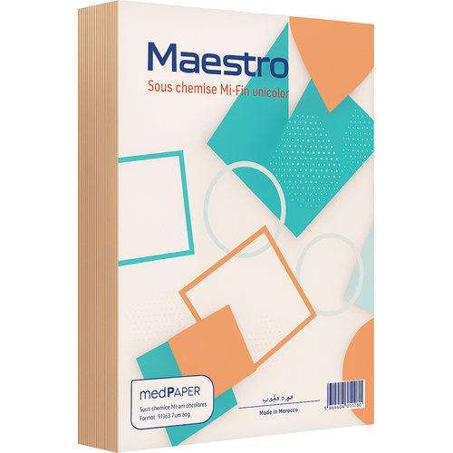 Chemise Bull Mi-fin Maestro unicolore 250 feuilles 21x31 50g - 3