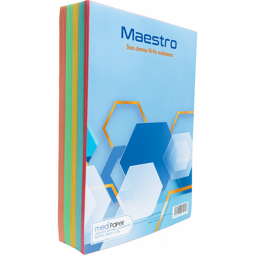 Chemise Bull Mi-fin Maestro Multicolore 250 feuilles 21x31 50g - 3