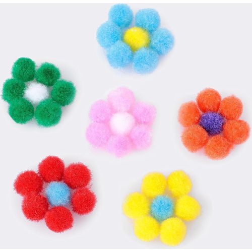 Pompon Rubines 10-20-30mm 60pcs - 3