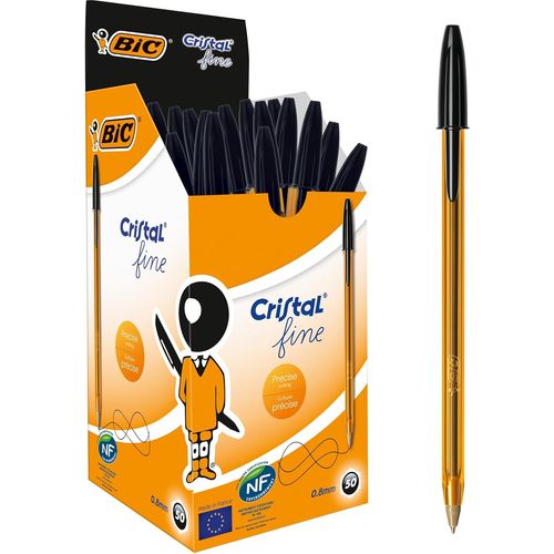 Stylo BIC Cristal Original Fine Noir pack 50 pcs - 3