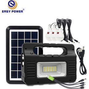 Easy Power EP-0138 Avec 3 Lampes, Chargeur téléphone, Radio FM, Wireless connect Et Panneau Solaire 6V - 3.2W