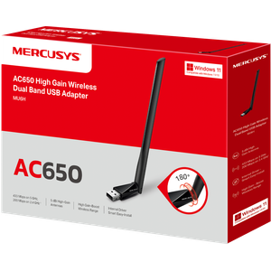 MERCUSYS AC650 High Gain Wireless Dual Band USB Adapter MU6H